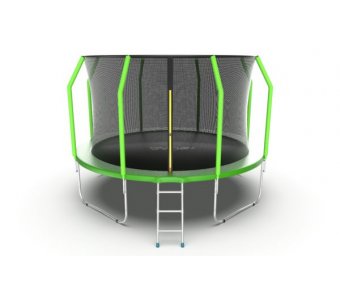 Батут с внутренней сеткой EVO JUMP Cosmo 12ft (Green)